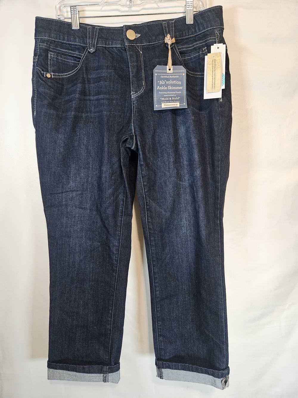 Democracy Dark Indigo Ankle Skimmer Jeans
